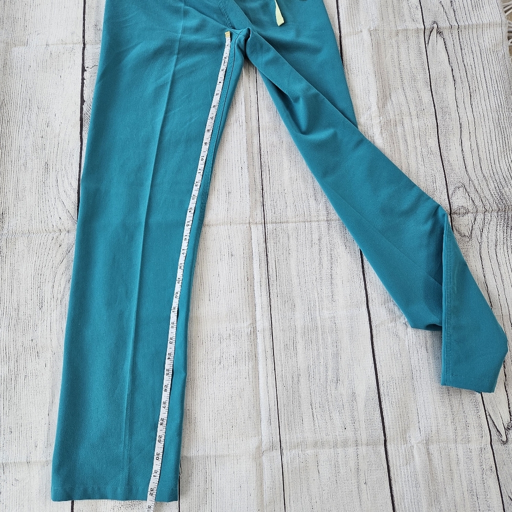 Tall Figs Pants Women's XS Tall, Teal, Good Used Condition GUC - Picture 4 of 10
